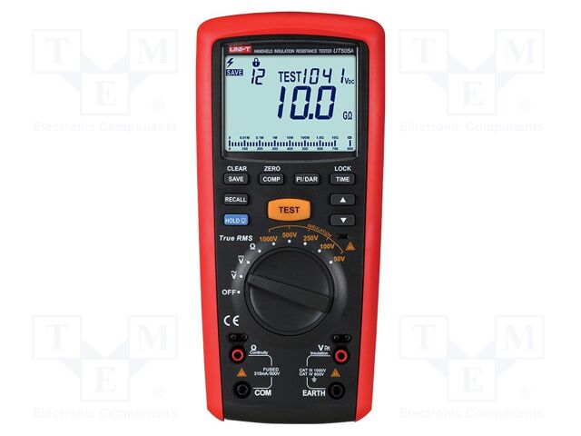 Insulation resistance meter; 50V/100V/250V/500V/1000V