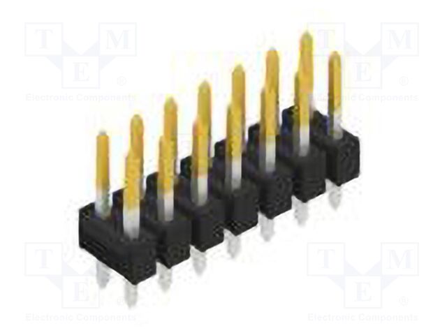 Connector: pin strips; pin header; male; PIN: 14; 2.54mm; THT; 2x7