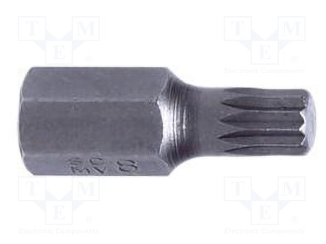 Screwdriver bit; spline (12-angles); XZN M10; Overall len: 30mm