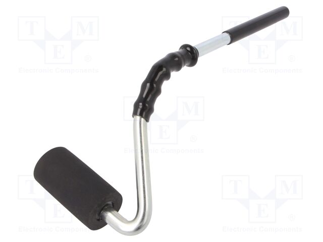 Tool: pressure roller; W: 75mm; hard; rubber; Ø: 36mm