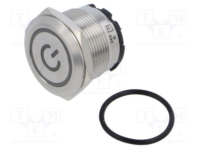 Switch: vandal resistant; Pos: 2; SPST; 20A/250VAC; IP67; OFF-(ON)