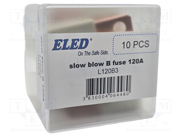 Fuse: fuse; 120A; 32VDC; automotive; 22.2mm; 22.2x15.2x45mm