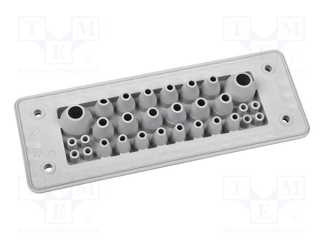 Multigate grommet; black; Holes no: 30; -40÷90°C; UL94V-0; IP66
