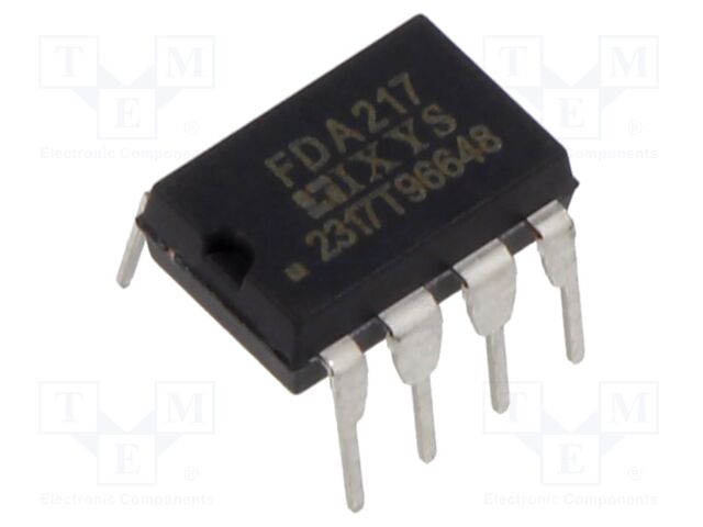 IC: driver; MOSFET gate driver; DIP8; Ch: 2