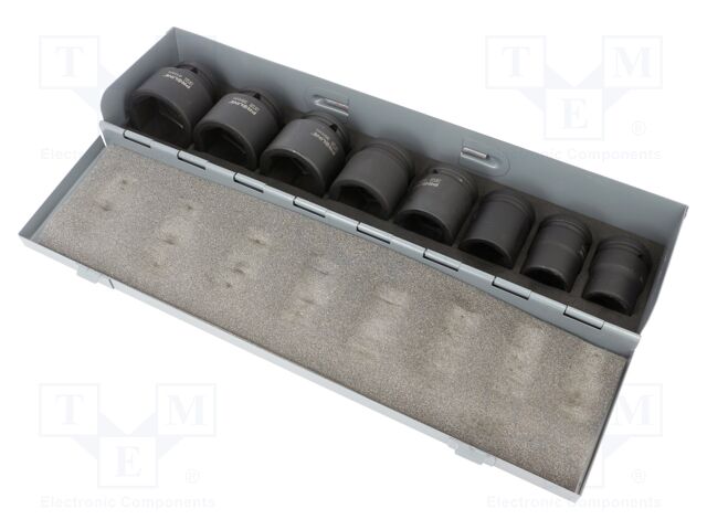 Wrenches set; 6-angles,socket spanner,impact; Mounting: 3/4"