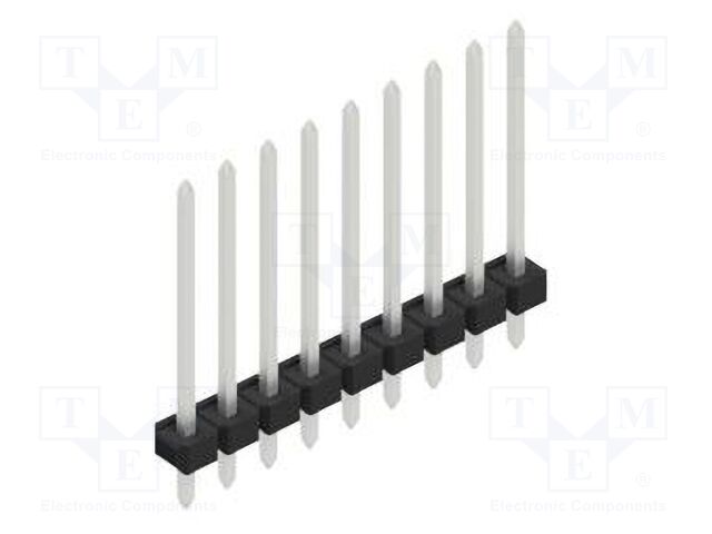 Connector: pin strips; pin header; male; PIN: 9; 2.54mm; THT; 1x9
