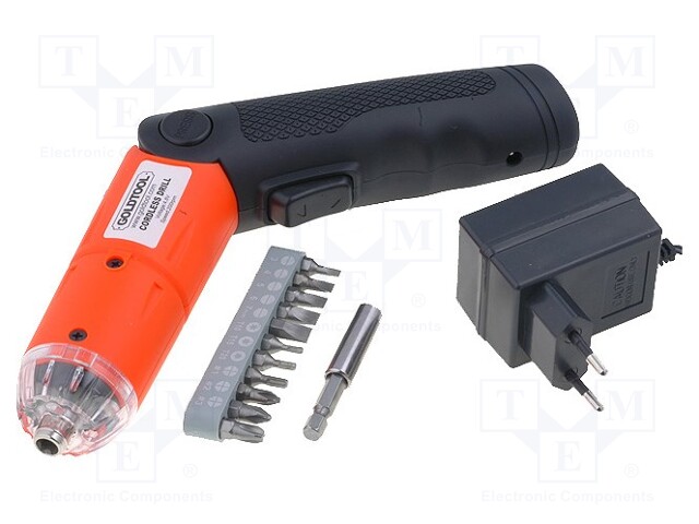 Electric screwdriver; battery; 200rpm; 4.8V; Charge time: 5÷8h