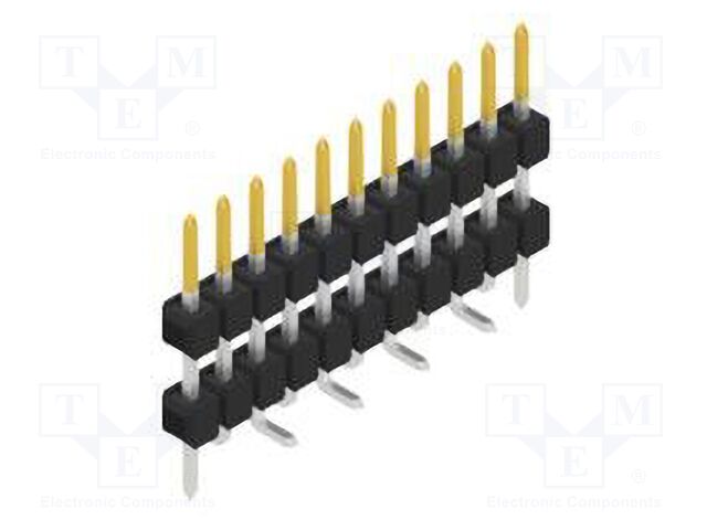 Connector: pin strips; pin header; male; PIN: 11; 2.54mm; SMT; 1x11