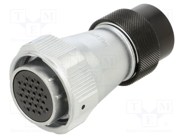 WY28; plug; PIN: 26; IP55; soldering; for cable; gold-plated