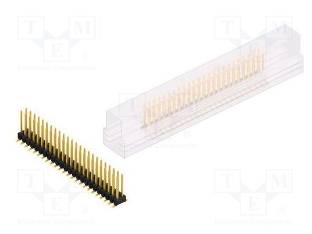 Connector: pin strips; pin header; male; PIN: 48; 2.54mm; SMT; 2x24