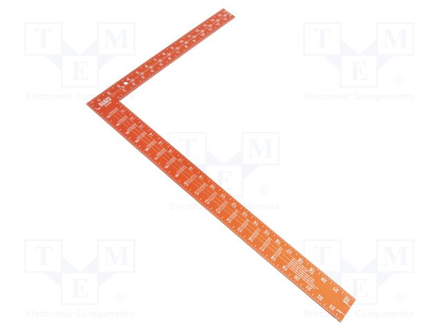 Try square; L: 610mm; orange; inch