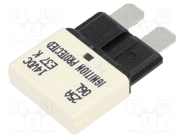 Fuse: resettable; 25A; 14VDC; 19.75mm