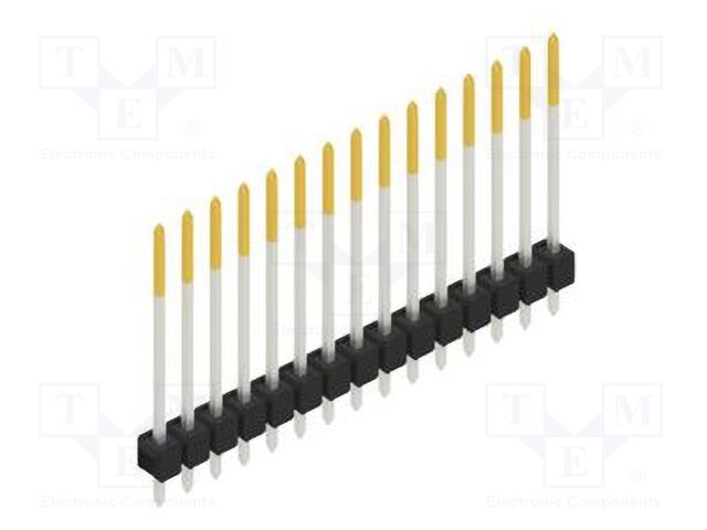 Connector: pin strips; pin header; male; PIN: 15; 2.54mm; THT; 1x15