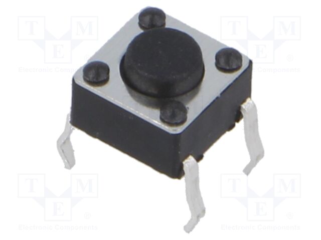 Microswitch TACT; SPST; Pos: 2; 0.05A/12VDC; THT; 1.57N; 6x6x3.5mm