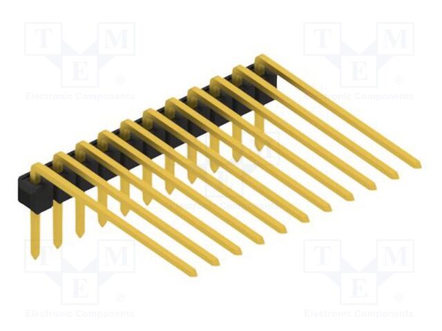 Connector: pin strips; pin header; male; PIN: 11; 2.54mm; THT; 1x11