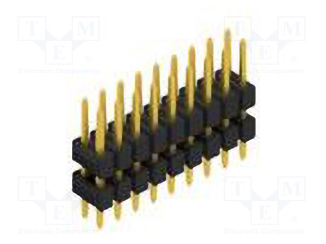 Connector: pin strips; pin header; male; PIN: 18; 2.54mm; THT; 2x9