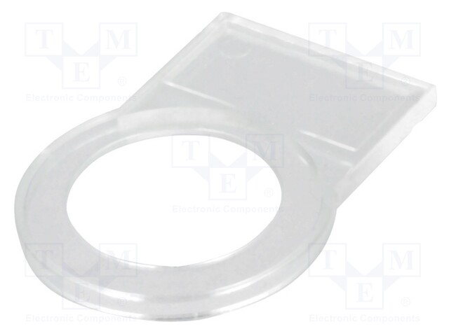 Bezel; 22mm; har-port; -25÷70°C; Ø22.3mm; IP20; Colour: transparent