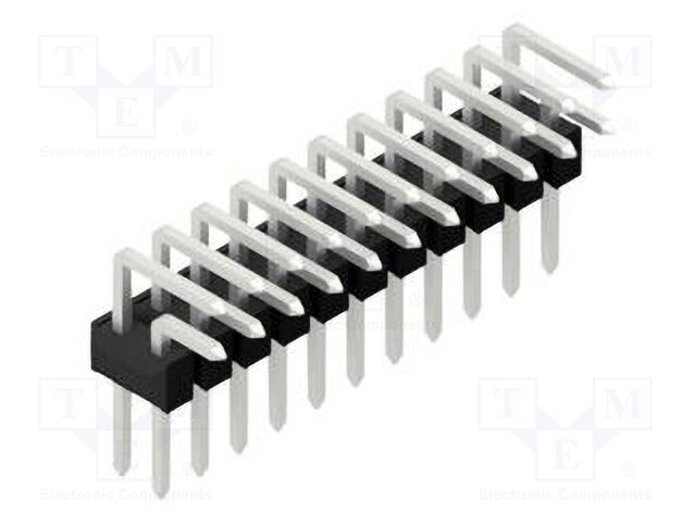 Connector: pin strips; pin header; male; PIN: 22; 2.54mm; THT; 2x11
