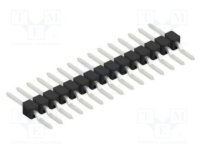Connector: pin strips; pin header; male; PIN: 15; 2.54mm; SMT; 1x15