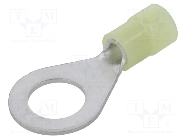Ring terminal; M10; Ø: 10.5mm; 2.5÷6mm2; crimped; for cable; tinned