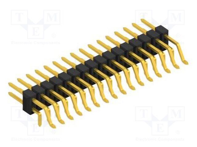 Connector: pin strips; pin header; male; PIN: 32; 2.54mm; SMT,THT