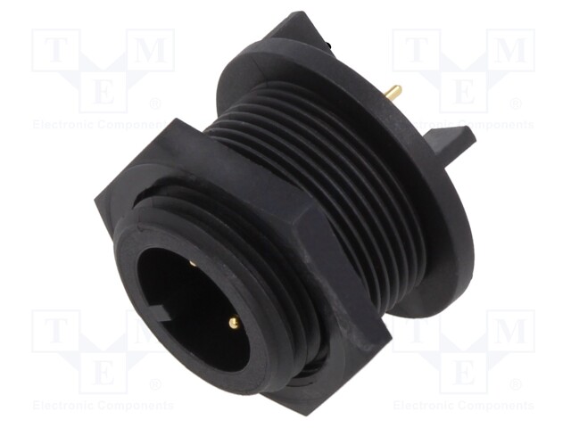Connector: circular; socket; male; PIN: 2; Buccaneer 400; IP68; 250V