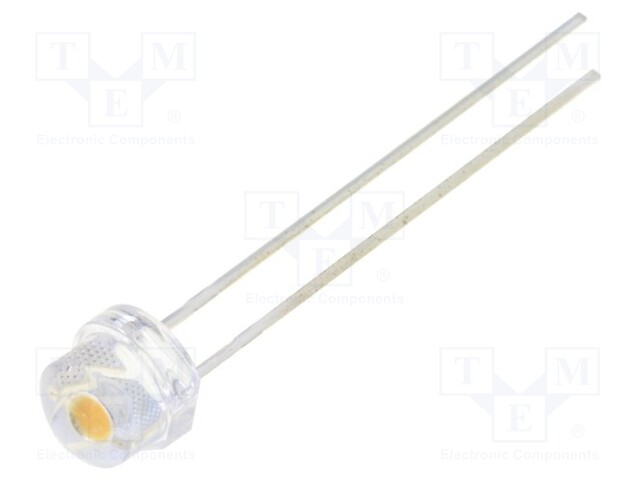 LED; 4.8mm; white warm; 18(typ)lm; 120°; Front: convex; 2.9÷3.6V