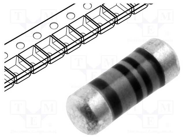 Resistor: thin film; SMD; 0204 minimelf; 12kΩ; 0.4W; ±0.1%