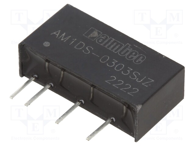 Converter: DC/DC; 1W; Uin: 2.97÷3.63V; Uout: 3.3VDC; Iout: 303mA