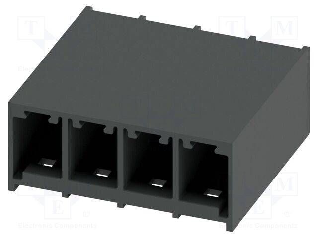PCB headers, nominal cross section: 6 mm?, color: black, nom