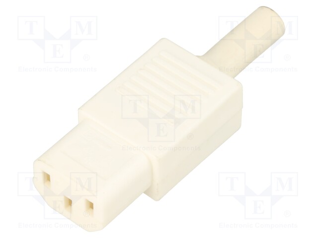Connector: AC supply; plug; female; 10A; 250VAC; IEC 60320; C13 (F)