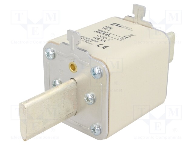 Fuse: fuse; gG; 224A; 500VAC; ceramic,industrial; NH2; WT-NH