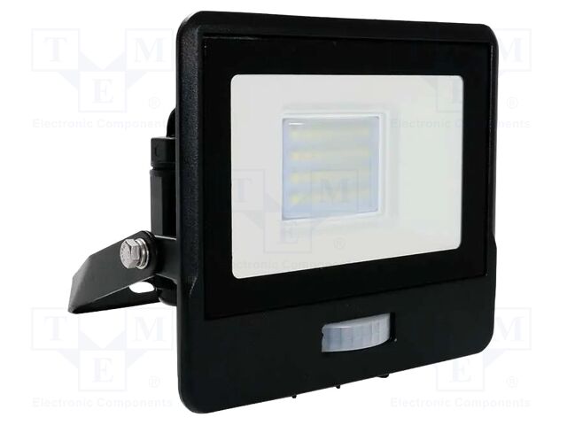 Lamp: LED flood light; 20W; 230VAC; white warm; 100°; 3000K; 25000h