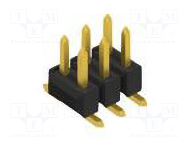 Connector: pin strips; pin header; male; PIN: 6; 2.54mm; SMT; 2x3