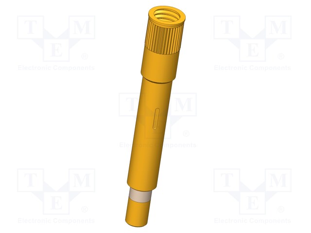Test probe socket; Contact plating: gold-plated; push-in; KS-115