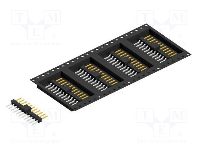 Connector: pin strips; pin header; male; PIN: 11; 2.54mm; SMT; 1x11