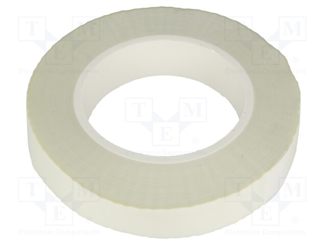 Tape: insulation; W: 25mm; L: 50m; D: 0.165mm; white; silicone; 5%