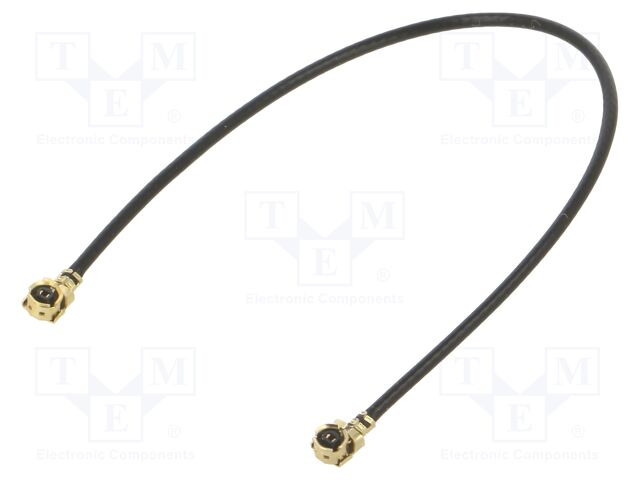 Cable; 0.5m; IPEX MHF 1,both sides; black; angled