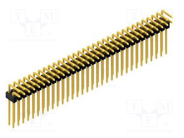 Connector: pin strips; pin header; male; PIN: 64; 2.54mm; THT; 2x32
