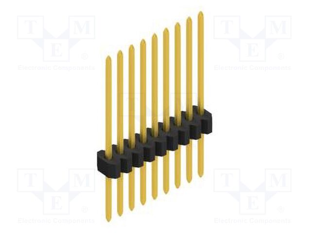 Connector: pin strips; pin header; male; PIN: 9; 1.27mm; THT; 1x9