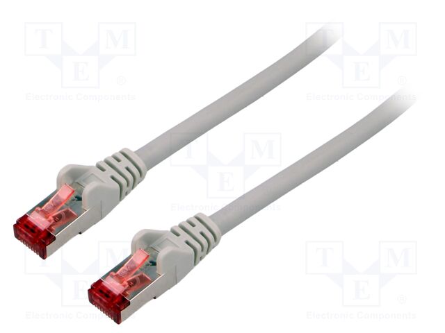 Patch cord; S/FTP; 6; stranded; Cu; LSZH; grey; 30m; halogen free