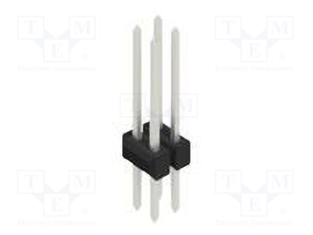Connector: pin strips; pin header; male; PIN: 4; 2.54mm; THT; 2x2