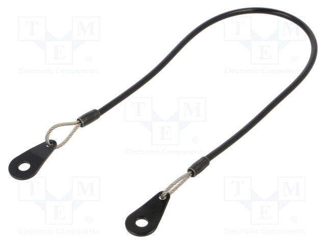 Retaining cable; Plating: PVC; Mat: stainless steel; 150mm