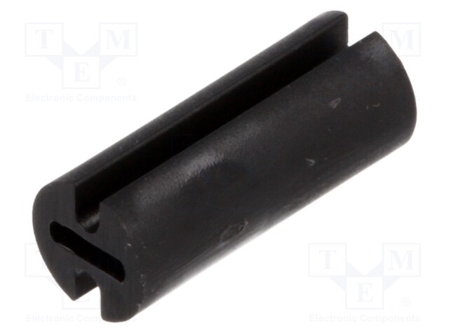 Spacer sleeve; LED; Øout: 4.5mm; ØLED: 3mm; L: 11mm; black; UL94V-2