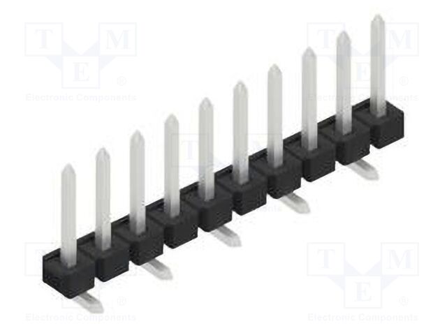 Connector: pin strips; pin header; male; PIN: 10; 2.54mm; SMT; 1x10