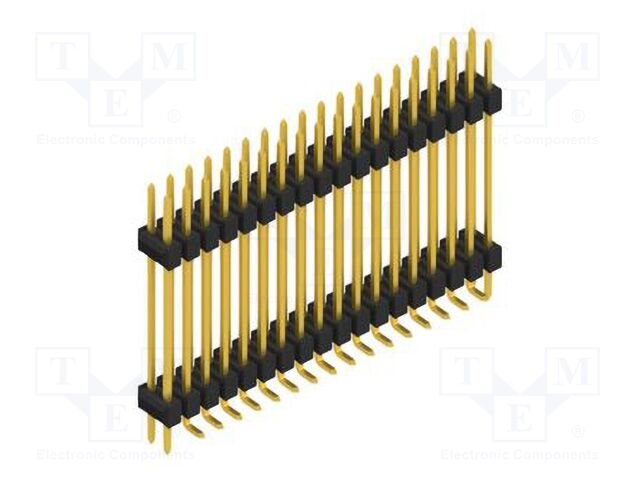 Connector: pin strips; pin header; male; PIN: 36; 2.54mm; SMT; 2x18