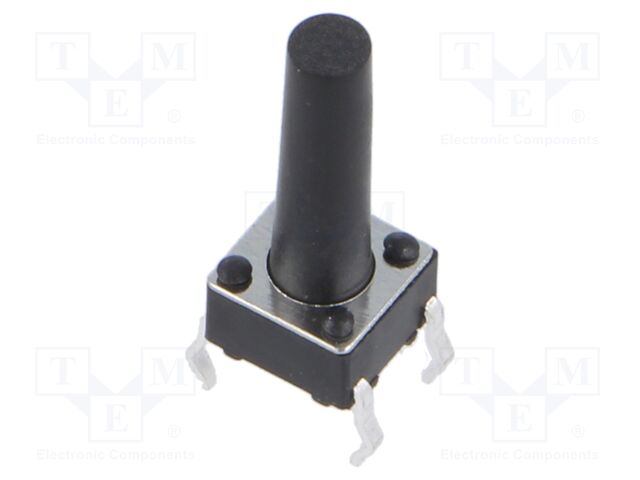Microswitch TACT; SPST; Pos: 2; 0.05A/12VDC; THT; 1.57N; 6x6x3.5mm