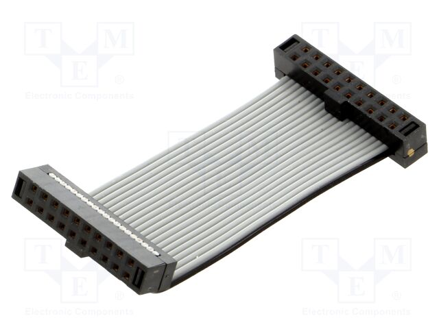 Ribbon cable with IDC connectors; IDC,both sides; Tape ph: 1mm