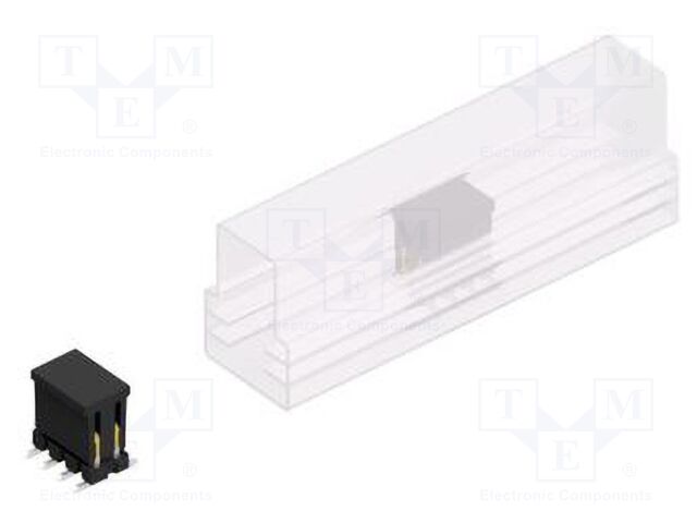 Connector: pin strips; pin header; male; PIN: 8; 2.54mm; SMT; 2x4