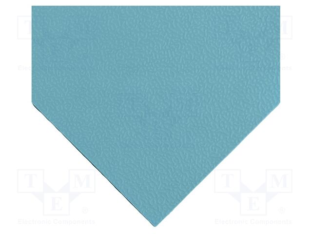 Mat: bench; ESD; light-blue; L: 1.2m; Width: 0.6m; Thick: 2mm